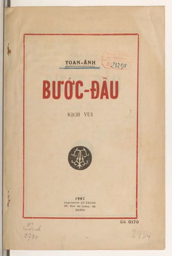 Bìa sách Bước Đầu