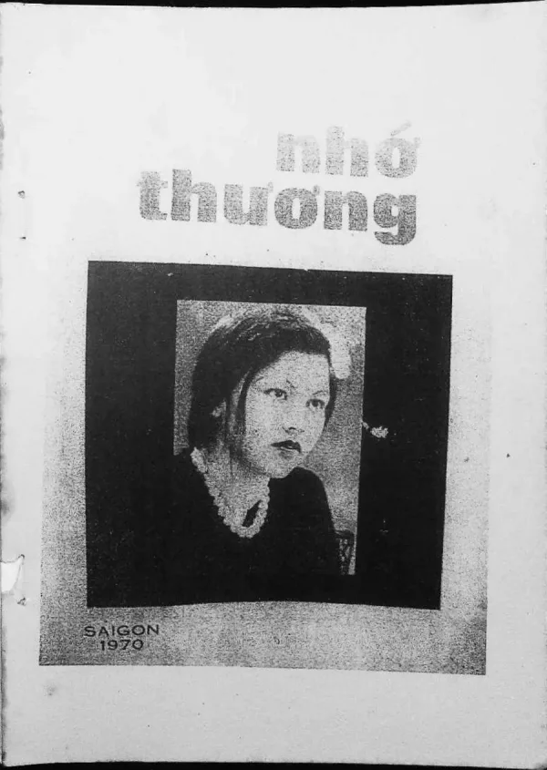 Bìa sách Nhớ Thương